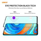 For Redmi Note 9S/Note 9 Pro 5 PCS ENKAY Hat-Prince 0.26mm 9H 6D Curved Full Screen Eye Protection Green Film Tempered Glass Protector - 5