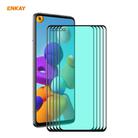 For Samsung Galaxy A21 / A21s 5 PCS ENKAY Hat-Prince 0.26mm 9H 6D Curved Full Screen Eye Protection Green Film Tempered Glass Protector - 1