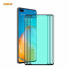 For Huawei P40 5 PCS ENKAY Hat-Prince 0.26mm 9H 6D Curved Full Screen Eye Protection Green Film Tempered Glass Protector - 1