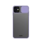 For iPhone 12 Pro Max MOFI Xing Dun Series Translucent Frosted PC + TPU Privacy Anti-glare Shockproof All-inclusive Protective Case(Purple) - 1