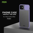 For iPhone 12 Pro Max MOFI Xing Dun Series Translucent Frosted PC + TPU Privacy Anti-glare Shockproof All-inclusive Protective Case(Purple) - 2