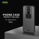For Xiaomi Redmi Note 9 / 10X 4G MOFI Xing Dun Series Translucent Frosted PC + TPU Privacy Anti-glare Shockproof All-inclusive Protective Case(Black) - 2