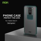 For Xiaomi Redmi Note 9 / 10X 4G MOFI Xing Dun Series Translucent Frosted PC + TPU Privacy Anti-glare Shockproof All-inclusive Protective Case(Green) - 2