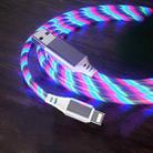 2.4A USB to 8 Pin Colorful Streamer Fast Charging Cable, Length: 1m(Color Light) - 1