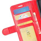 For OPPO Realme C15 R64 Texture Single Horizontal Flip Protective Case with Holder & Card Slots & Wallet& Photo Frame(Red) - 4