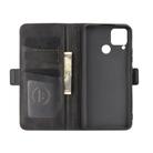 For OPPO Realme C15 Dual-side Magnetic Buckle Horizontal Flip Leather Case with Holder & Card Slots & Wallet(Black) - 4