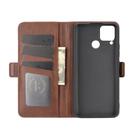 For OPPO Realme C15 Dual-side Magnetic Buckle Horizontal Flip Leather Case with Holder & Card Slots & Wallet(Brown) - 3