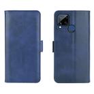 For OPPO Realme C15 Dual-side Magnetic Buckle Horizontal Flip Leather Case with Holder & Card Slots & Wallet(Dark Blue) - 2