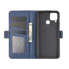 For OPPO Realme C15 Dual-side Magnetic Buckle Horizontal Flip Leather Case with Holder & Card Slots & Wallet(Dark Blue) - 4