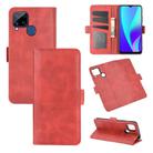 For OPPO Realme C15 Dual-side Magnetic Buckle Horizontal Flip Leather Case with Holder & Card Slots & Wallet(Red) - 1