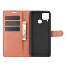 For OPPO Realme C15 Litchi Texture Horizontal Flip Protective Case with Holder & Card Slots & Wallet(Brown) - 3