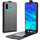 For Huawei P30 lite R64 Texture Single Vertical Flip Leather Protective Case with Card Slots & Photo Frame(Black) - 1