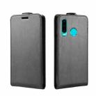 For Huawei P30 lite R64 Texture Single Vertical Flip Leather Protective Case with Card Slots & Photo Frame(Black) - 2