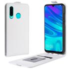 For Huawei P30 lite R64 Texture Single Vertical Flip Leather Protective Case with Card Slots & Photo Frame(White) - 1