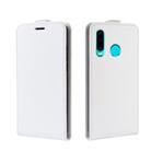 For Huawei P30 lite R64 Texture Single Vertical Flip Leather Protective Case with Card Slots & Photo Frame(White) - 2