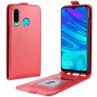 For Huawei P30 lite R64 Texture Single Vertical Flip Leather Protective Case with Card Slots & Photo Frame(Red) - 1