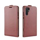 For Huawei P30 Pro R64 Texture Single Vertical Flip Leather Protective Case with Card Slots & Photo Frame(Brown) - 2