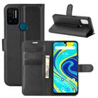 For UMIDIGI  A7 Pro Litchi Texture Horizontal Flip Protective Case with Holder & Card Slots & Wallet(Black) - 1