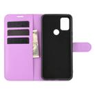 For UMIDIGI  A7 Pro Litchi Texture Horizontal Flip Protective Case with Holder & Card Slots & Wallet(Purple) - 3