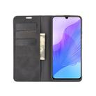 For Huawei Enjoy 20 Retro-skin Business Magnetic Suction Leather Case with Holder & Card Slots & Wallet(Black) - 3