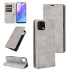 For Huawei Enjoy 20 Retro-skin Business Magnetic Suction Leather Case with Holder & Card Slots & Wallet(Grey) - 1