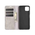 For Huawei Enjoy 20 Retro-skin Business Magnetic Suction Leather Case with Holder & Card Slots & Wallet(Grey) - 2