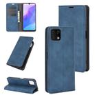 For Huawei Enjoy 20 Retro-skin Business Magnetic Suction Leather Case with Holder & Card Slots & Wallet(Dark Blue) - 1