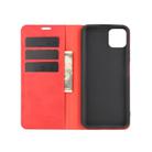 For Huawei Enjoy 20 Retro-skin Business Magnetic Suction Leather Case with Holder & Card Slots & Wallet(Red) - 2