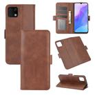 For Huawei Enjoy 20 Dual-side Magnetic Buckle Horizontal Flip Leather Case with Holder & Card Slots & Wallet(Brown) - 1