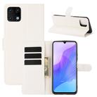 For Huawei Enjoy 20 Litchi Texture Horizontal Flip Protective Case with Holder & Card Slots & Wallet(White) - 1