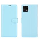 For Huawei Enjoy 20 Litchi Texture Horizontal Flip Protective Case with Holder & Card Slots & Wallet(Blue) - 2