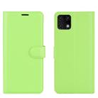 For Huawei Enjoy 20 Litchi Texture Horizontal Flip Protective Case with Holder & Card Slots & Wallet(Green) - 2