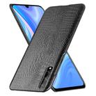 For Huawei P Smart S Shockproof Crocodile Texture PC + PU Case(Black) - 2