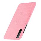 For Huawei P Smart S Shockproof Crocodile Texture PC + PU Case(Pink) - 3