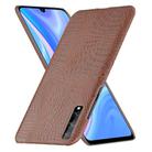 For Huawei P Smart S Shockproof Crocodile Texture PC + PU Case(Brown) - 2