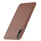 For Huawei P Smart S Shockproof Crocodile Texture PC + PU Case(Brown) - 3