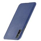 For Huawei P Smart S Shockproof Crocodile Texture PC + PU Case(Blue) - 3