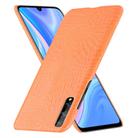 For Huawei P Smart S Shockproof Crocodile Texture PC + PU Case(Orange) - 2