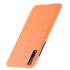 For Huawei P Smart S Shockproof Crocodile Texture PC + PU Case(Orange) - 3