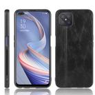 For Oppo Reno4 Z 5G/A92S Shockproof Sewing Cow Pattern Skin PC + PU + TPU Case(Black) - 1