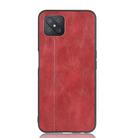 For Oppo Reno4 Z 5G/A92S Shockproof Sewing Cow Pattern Skin PC + PU + TPU Case(Red) - 2