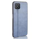 For Oppo Reno4 Z 5G/A92S Shockproof Sewing Cow Pattern Skin PC + PU + TPU Case(Blue) - 3
