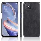 For Oppo Reno4 Z 5G/A92S Shockproof Litchi Texture PC + PU Case(Black) - 1