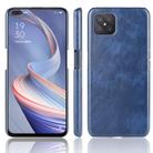 For Oppo Reno4 Z 5G/A92S Shockproof Litchi Texture PC + PU Case(Blue) - 1