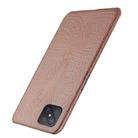 For Oppo Reno4 Z 5G/A92S Shockproof Crocodile Texture PC + PU Case(Brown) - 3