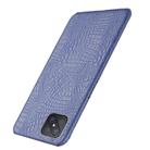 For Oppo Reno4 Z 5G/A92S Shockproof Crocodile Texture PC + PU Case(Blue) - 3