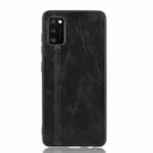 For Samsung Galaxy A41 Shockproof Sewing Cow Pattern Skin PC + PU + TPU Case(Black) - 2