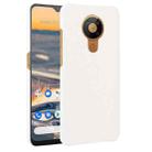 For Nokia 5.3 Shockproof Crocodile Texture PC + PU Case(White) - 1