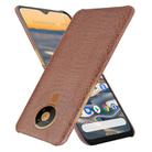 For Nokia 5.3 Shockproof Crocodile Texture PC + PU Case(Brown) - 2