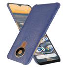 For Nokia 5.3 Shockproof Crocodile Texture PC + PU Case(Blue) - 1